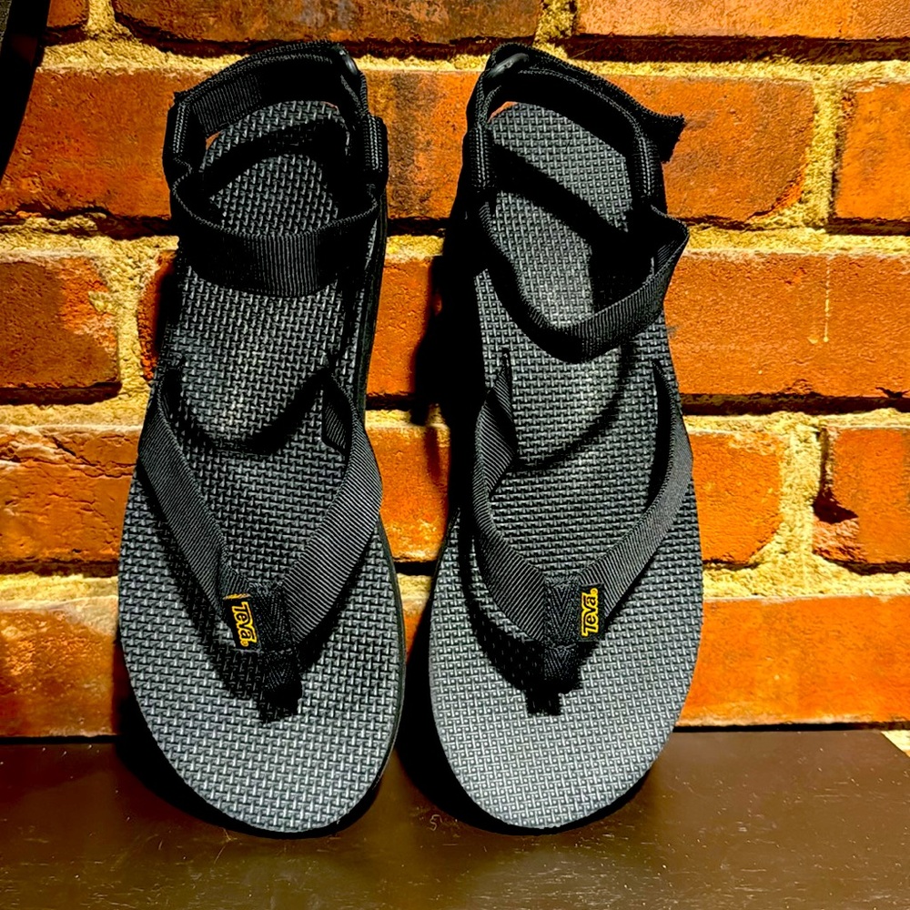 Teva Black Strappy Sandals